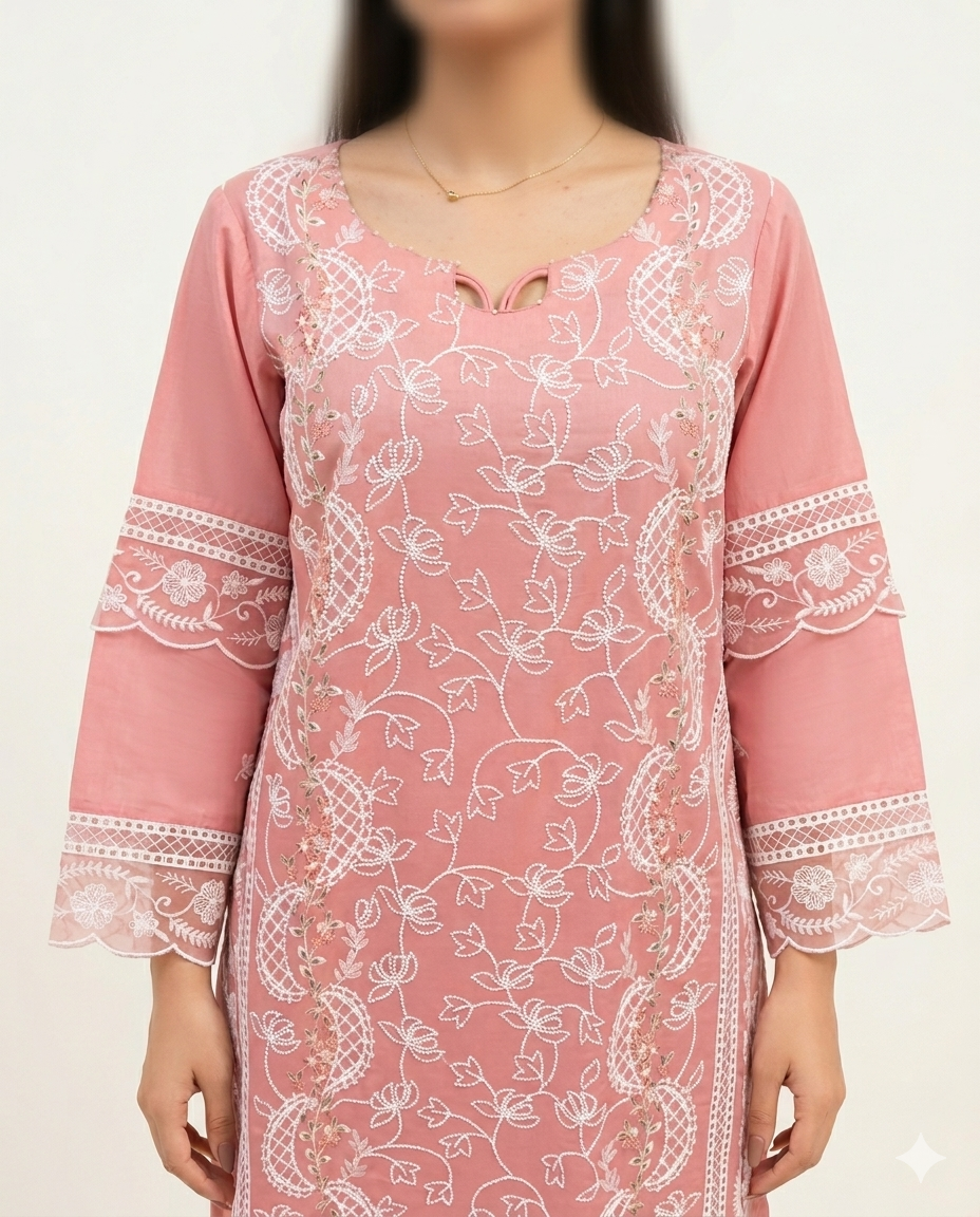 Heer - 3 PIECE EMBROIDERED SUIT