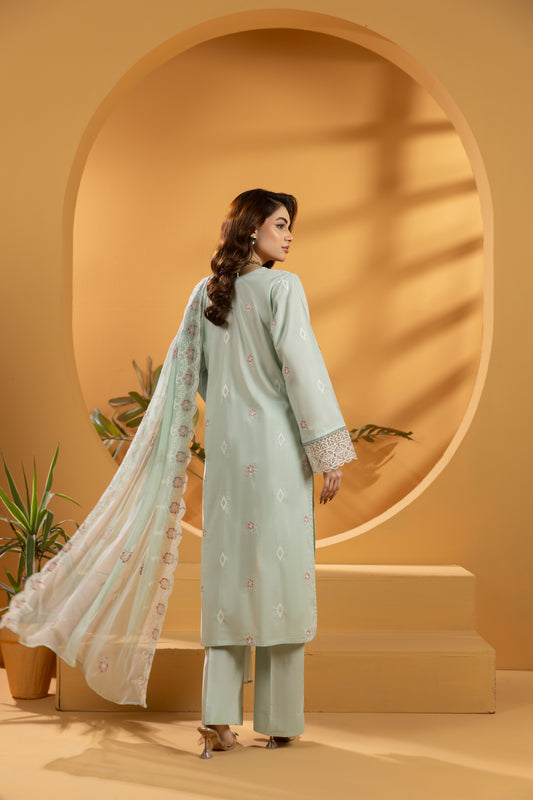 Pista Embroidered Lawn Suit - LW3V5-005