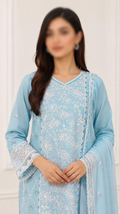 FLORÉA - 3 Piece Embroidered