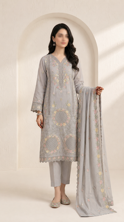 FLORÉA - 3 Piece Embroidered