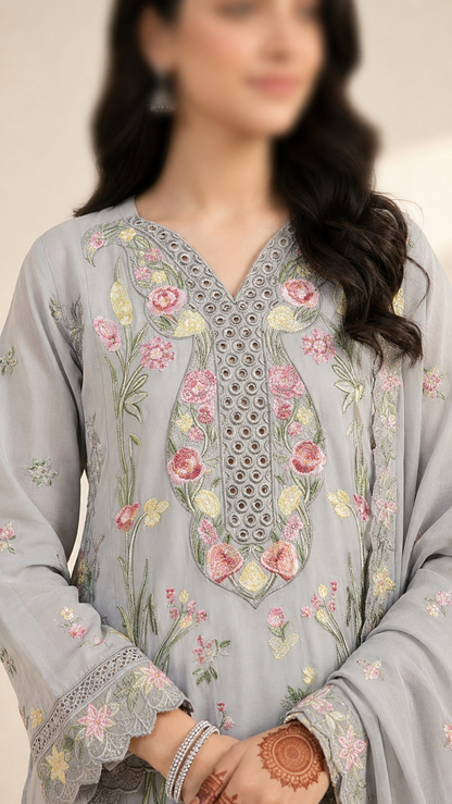 FLORÉA - 3 Piece Embroidered