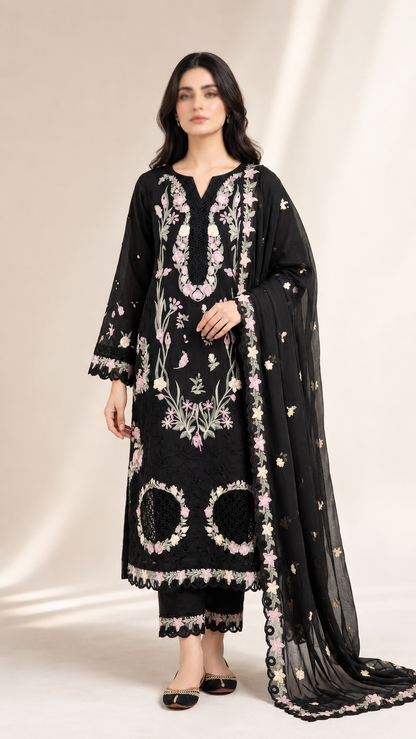 FLORÉA - 3 Piece Embroidered