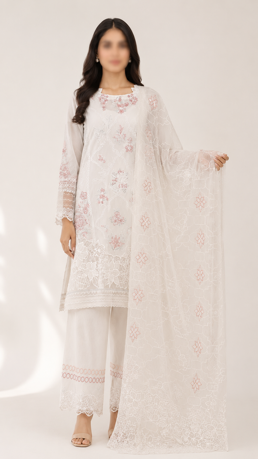 FLORÉA - 3 Piece Embroidered