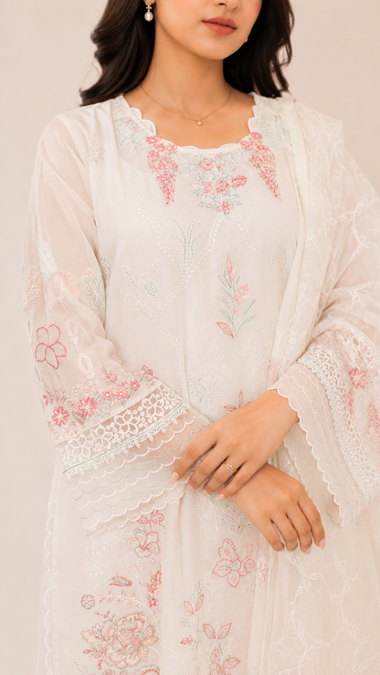 FLORÉA - 3 Piece Embroidered