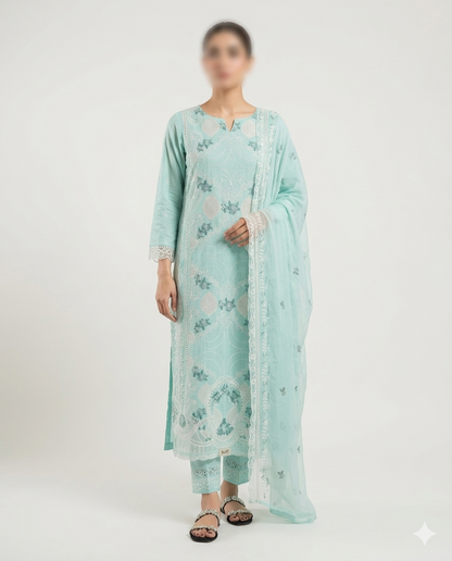 Heer - 3 PIECE EMBROIDERED SUIT