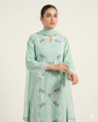 Heer - 3 PIECE EMBROIDERED SUIT