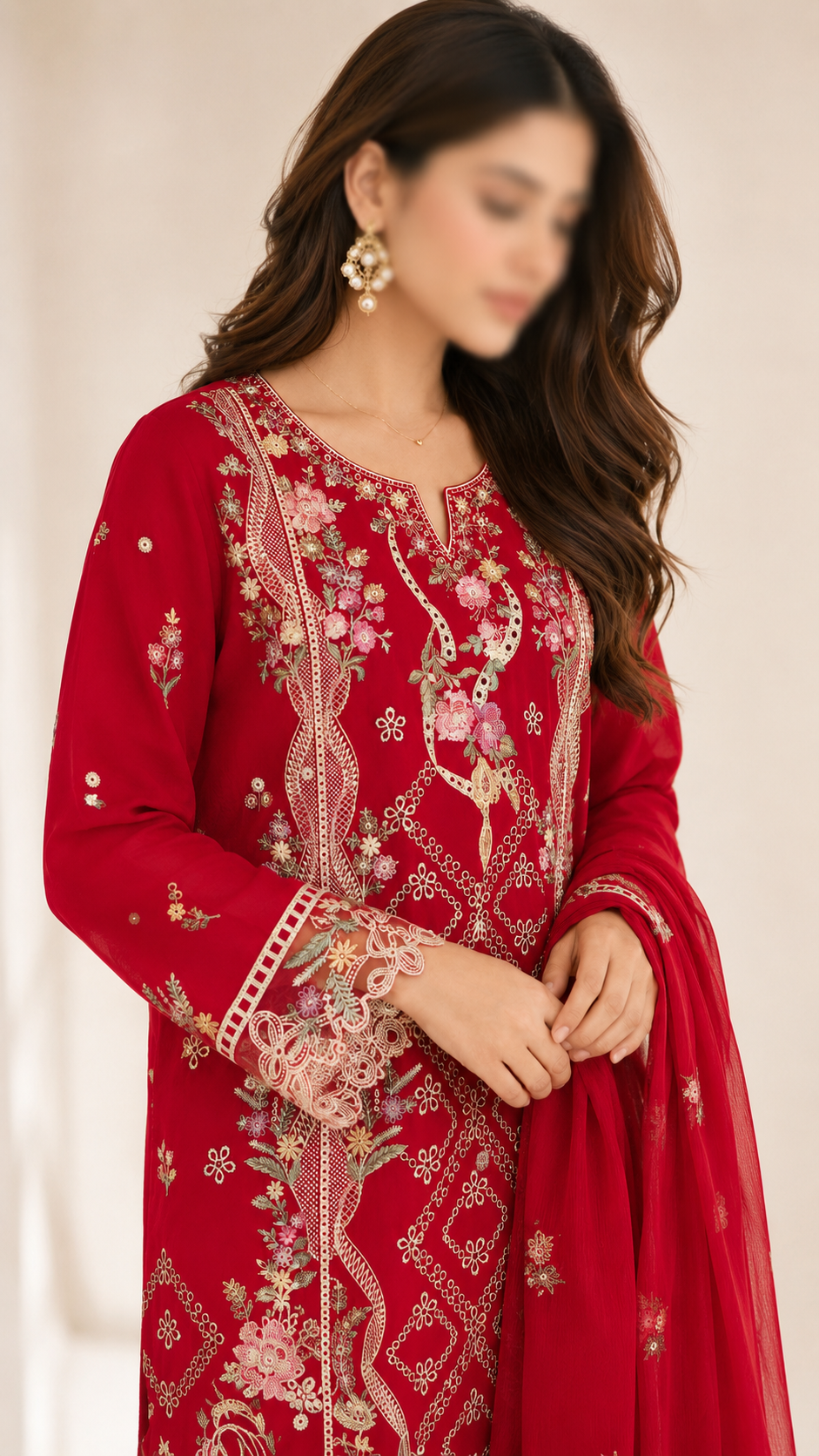 FLORÉA - 3 Piece Embroidered