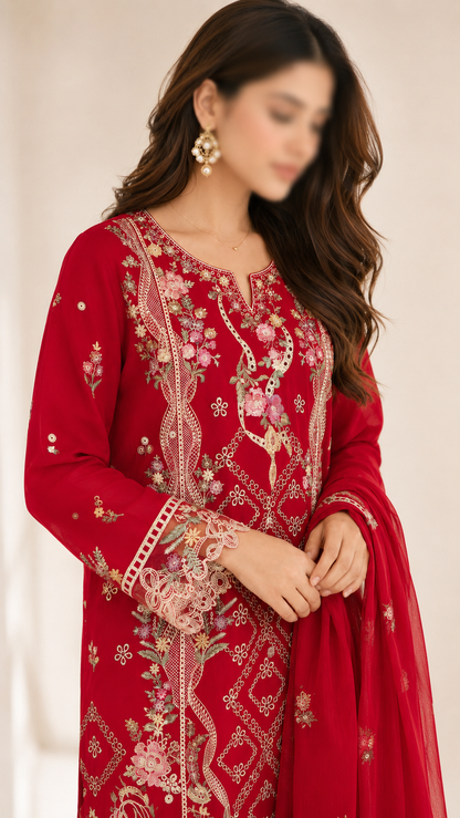 FLORÉA - 3 Piece Embroidered