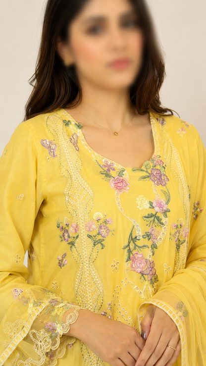 FLORÉA - 3 Piece Embroidered