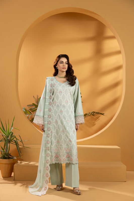 Pista Embroidered Lawn Suit - LW3V5-005