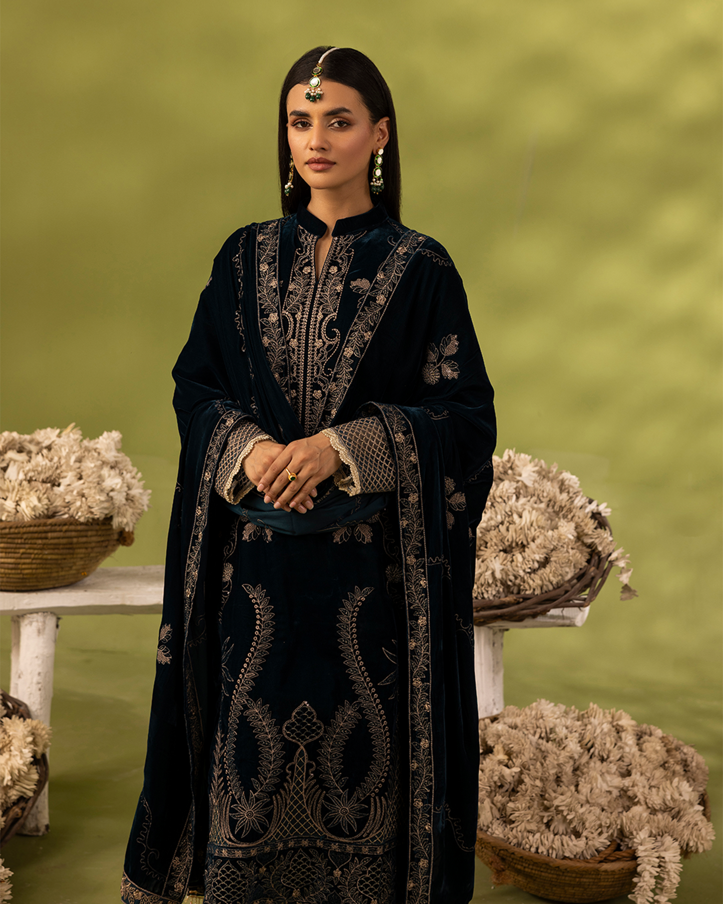 Dilkash Velvet Zinc Blue Unstitched VLT-UN-001