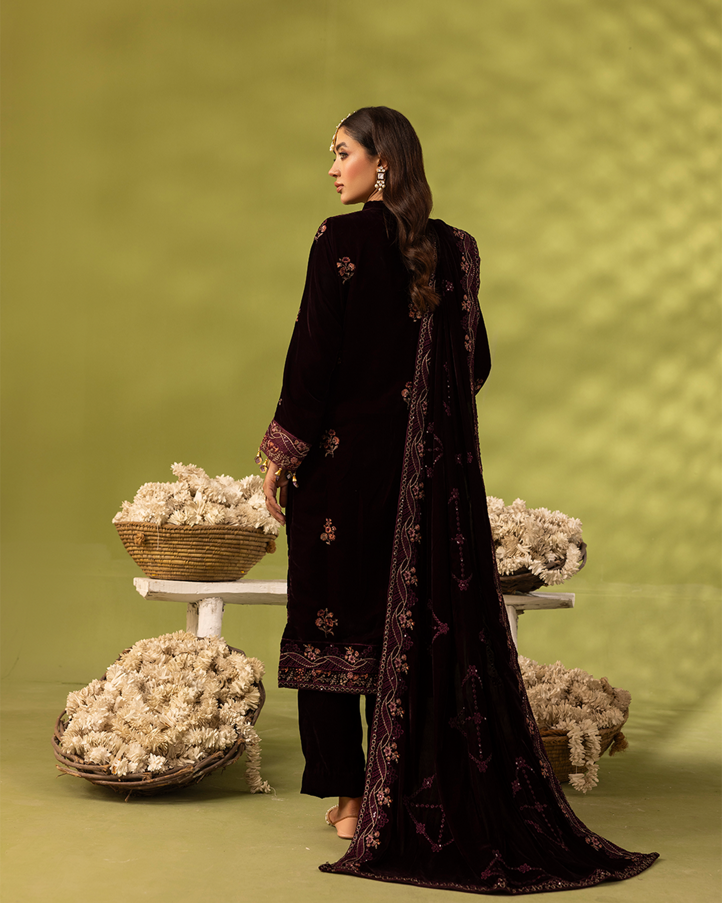 Dilkash Velvet Mehroon Unstitched VLT-UN-005