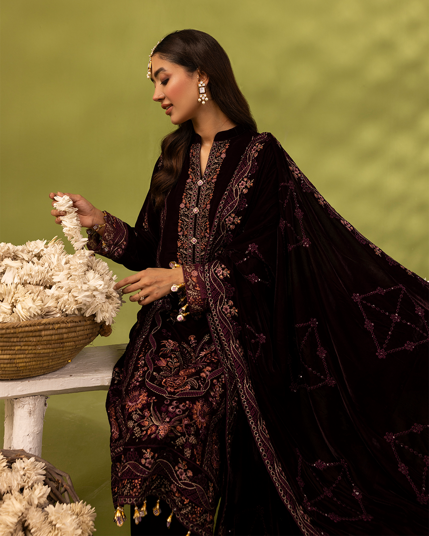 Dilkash Velvet Mehroon Unstitched VLT-UN-005