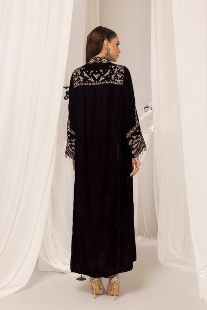 1PC Velvet Long Dress - VLT 011